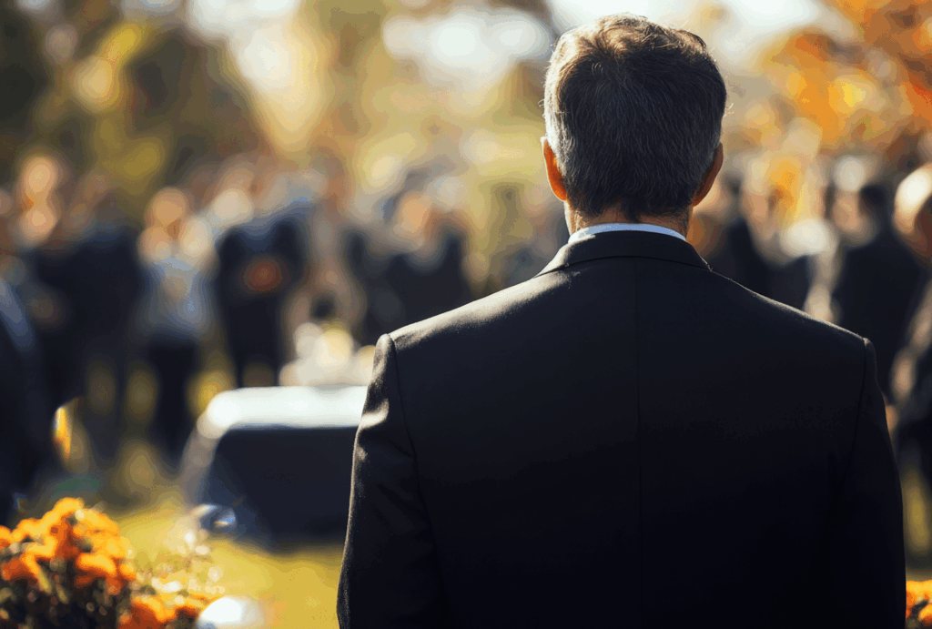 Quelle phrase graver sur la plaque funéraire d'un collègue ?