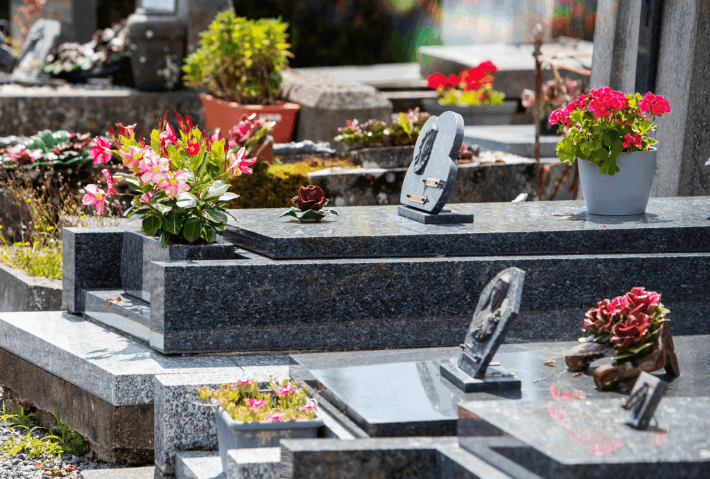 Où jeter les plaques funéraires ?