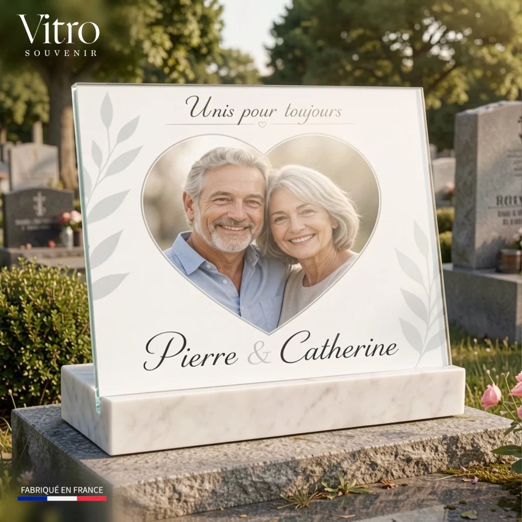 Plaque funéraire pour grand parent