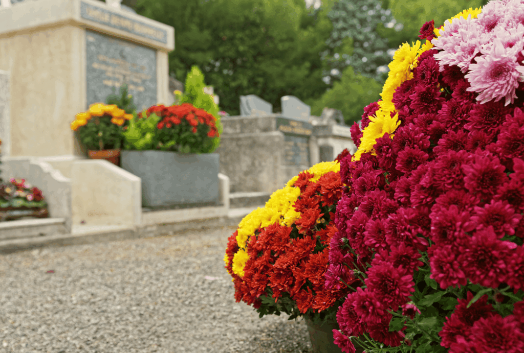 Plaque funéraire en verre ou en granit