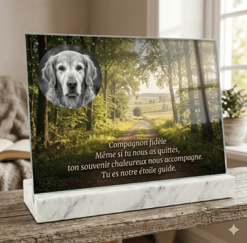 plaque funéraire animal de compagni